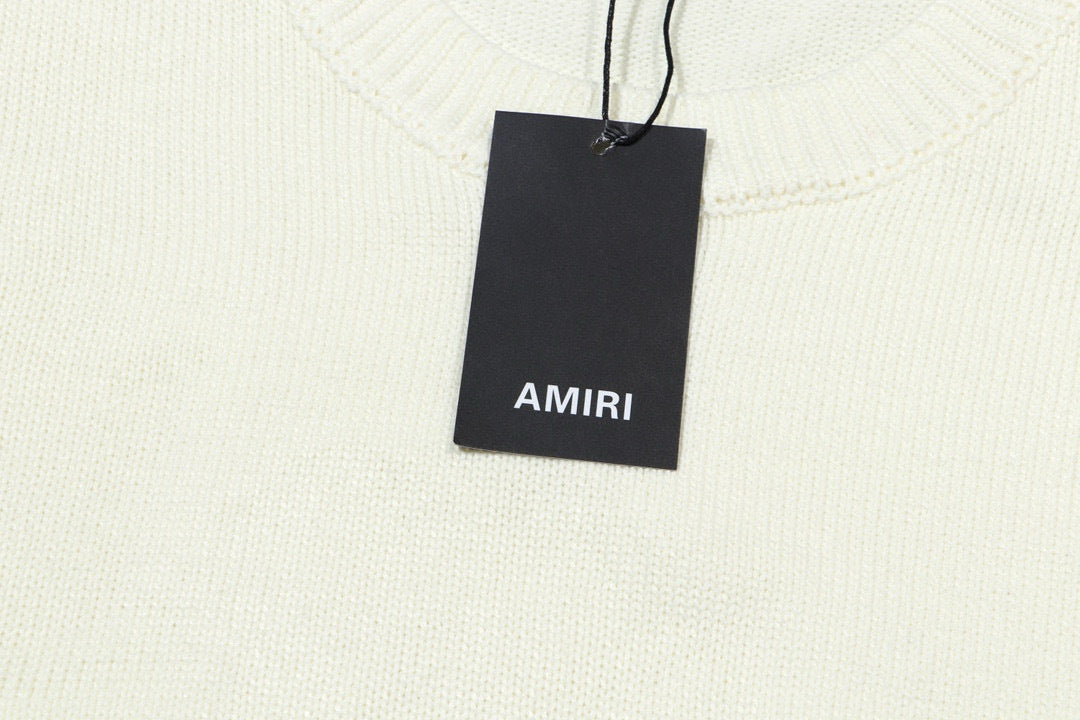 AMIRI Logo-Embossed Fine Knit Jumper