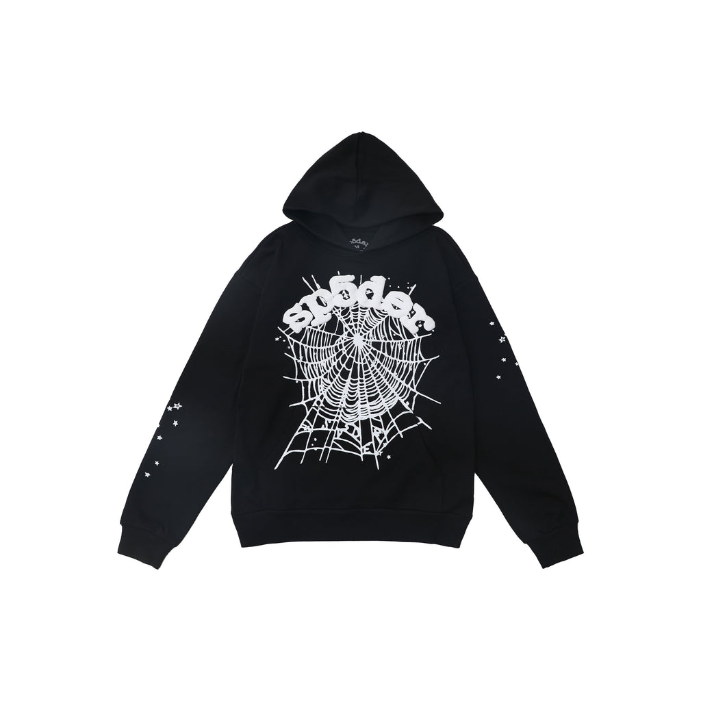 Sp5der OG Web Hoodie Black