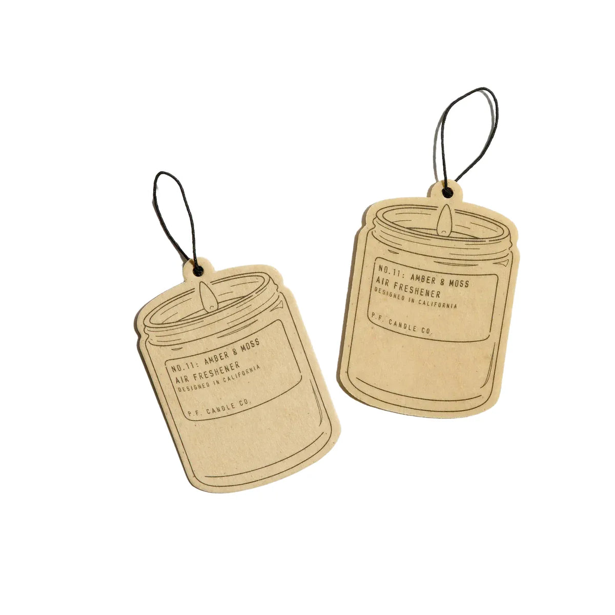 P. F. Candle Co. Amber & Moss– Air Freshener 2 pack