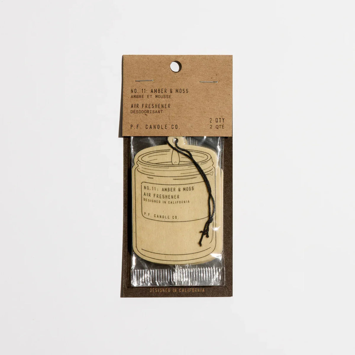 P. F. Candle Co. Amber & Moss– Air Freshener 2 pack
