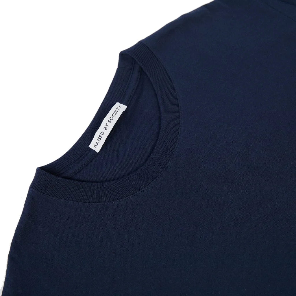 NAVY LOOPWHEELED T-SHIRT