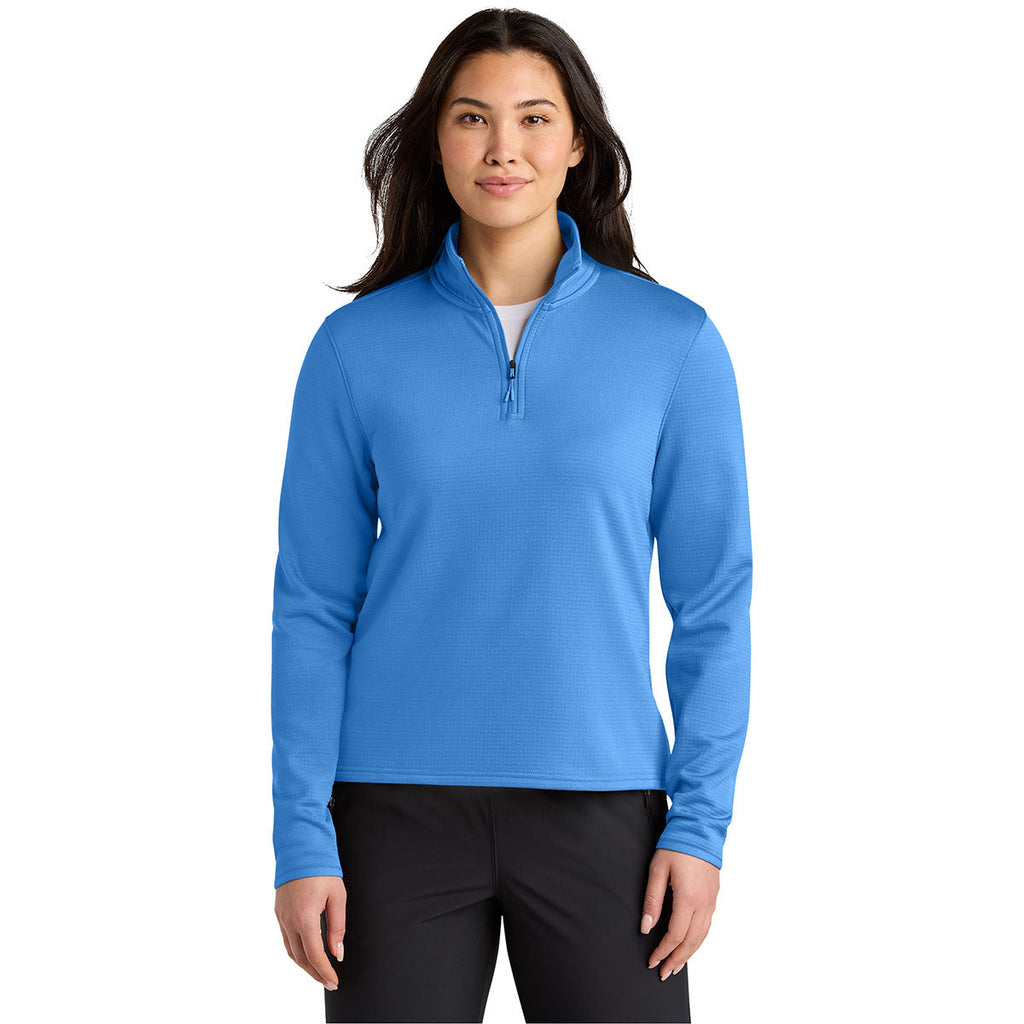 The North Face Women's Marina Blue Aim 1/4-Zip Fleece