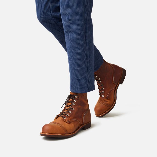 Red Wing Men's Iron Ranger 6-Inch Boot in Copper Rough & Tough Leather