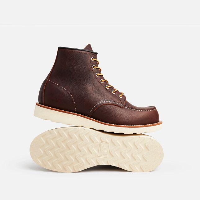 Red Wing Men's Classic Moc 6" Boot 8138 in Briar Oil-Slick Leather