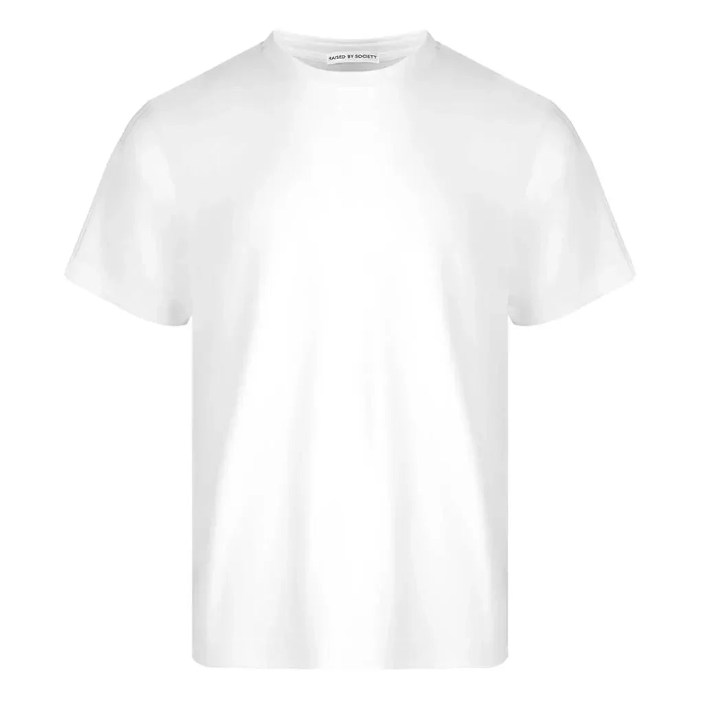 WHITE LOOPWHEELED T-SHIRT 2-PACK