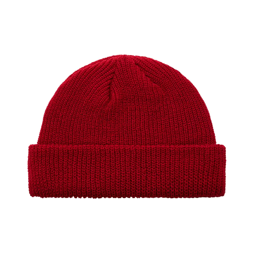 WINE RED FISHERMAN BEANIE