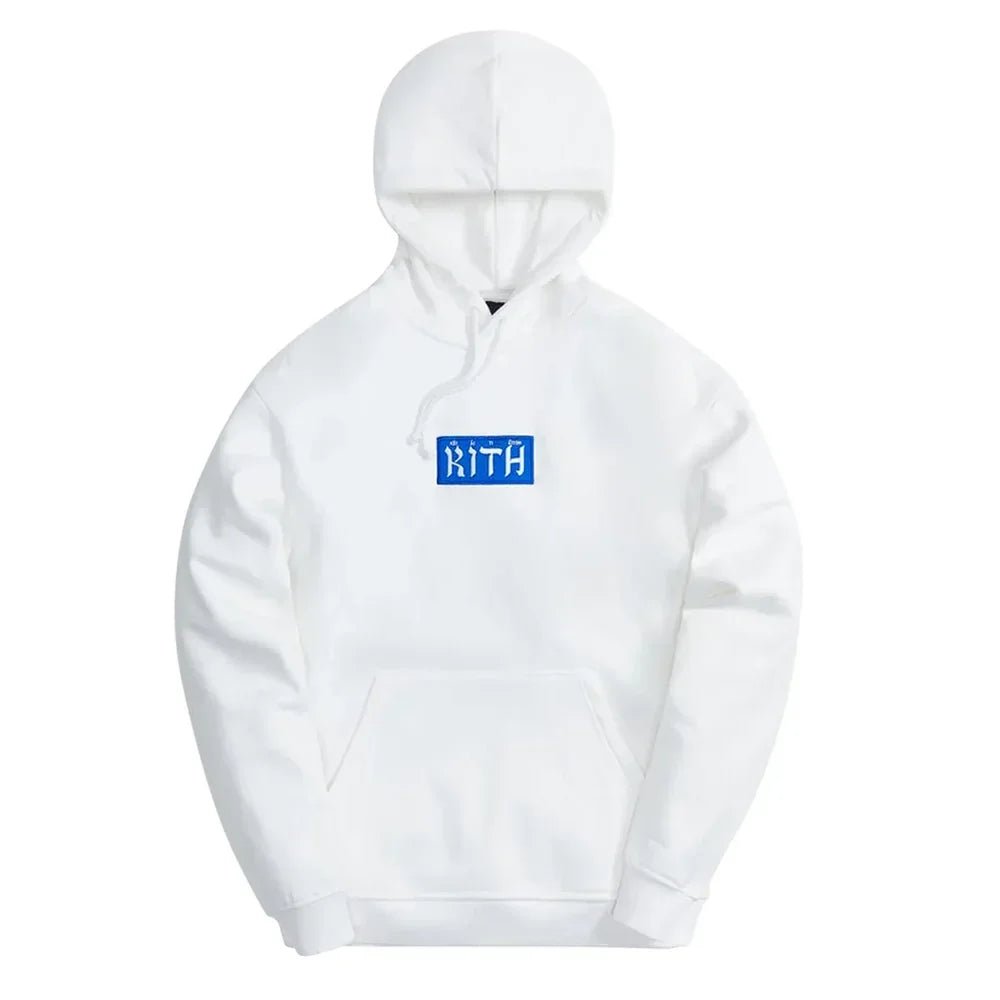 Kith Hebrew Script Hoodie White