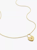 MONICA VINADER GP Heart Padlock 18ct Yellow Gold-Plated Vermeil Sterling-Silver Pendant Necklace(Gold)