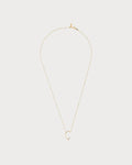 PERSEE Yellow Gold and Diamond Alphabet C Necklace(Yellow Gold)