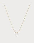 PERSEE Yellow Gold and Diamond Celeste Triangle Necklace(Yellow Gold)
